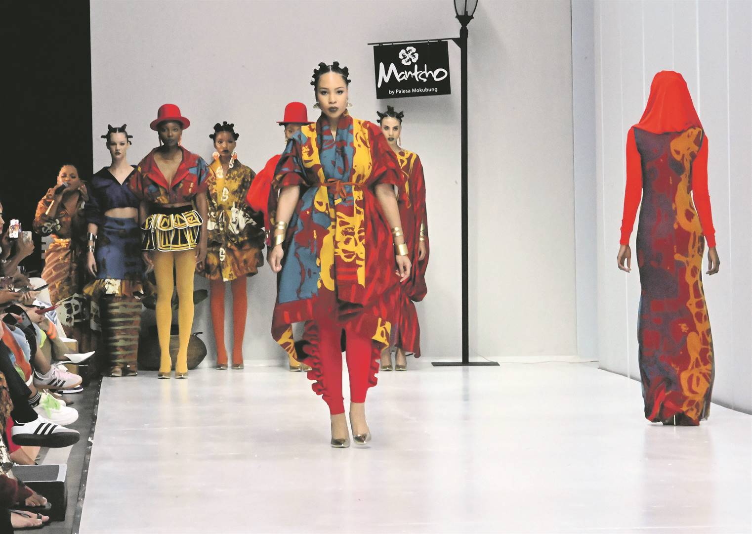 Models display Mantsho designs during SA Fashion Week – Autumn/Winter 2024. Roc Nation will be giving opportunities to young designers who might not have been able to show their designs internationally.