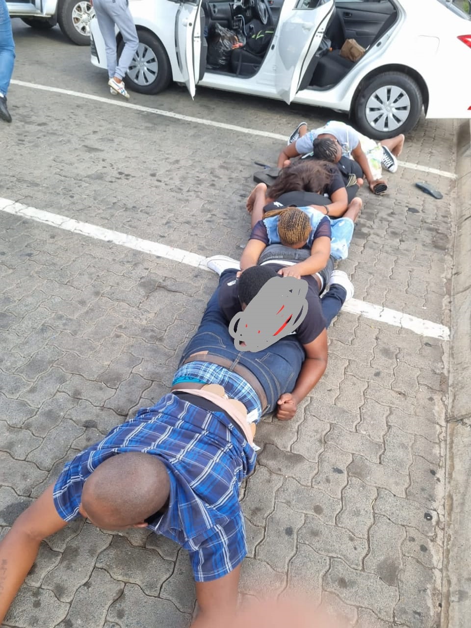 Police have arrested five suspects in possession o