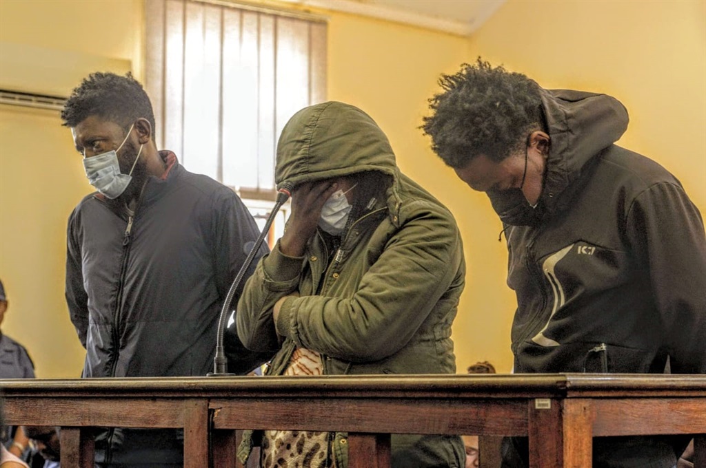 The three accused Froliana Joseph, David Joseph and Imanuwela David appeared at the Bela Bela Magistrates Court in Limpopo. Photo by Raymond Morare 