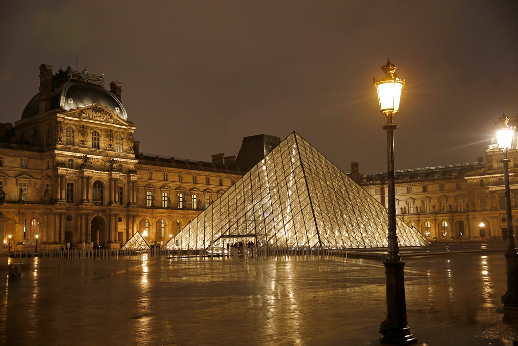 PARIS, FRANCE - FEBRUARY 20: The Louvre Pyramid (P