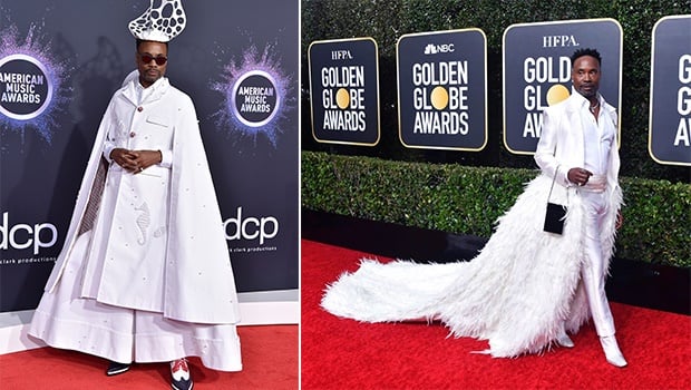 Billy Porter. Photos by Getty Images and Instagram. Collage by W24.