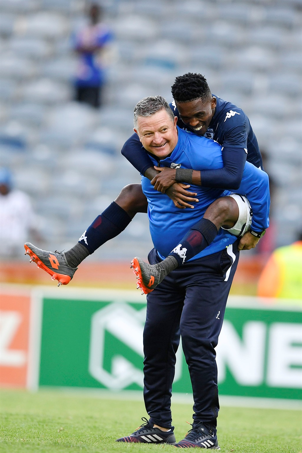 Bidvest Wits coach Gavin Hunt and Thabang Monare are dreaming of a cup and league double. 