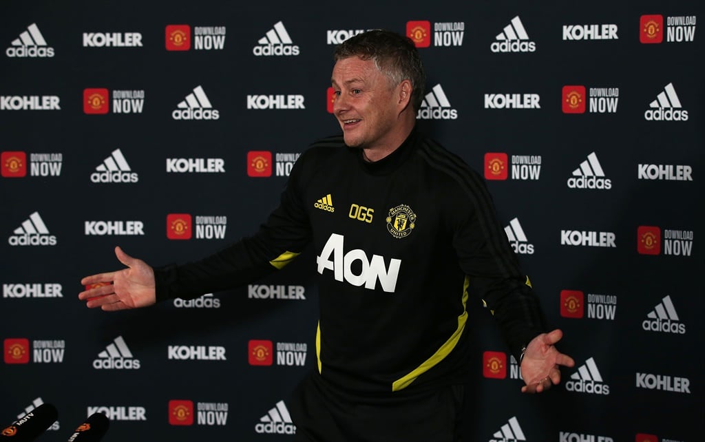 Manager Ole Gunnar Solskjaer of Manchester United speaks during a press conference at Aon Training Complex on January 21, 2020. Picture: Matthew Peters/Manchester United via Getty Images