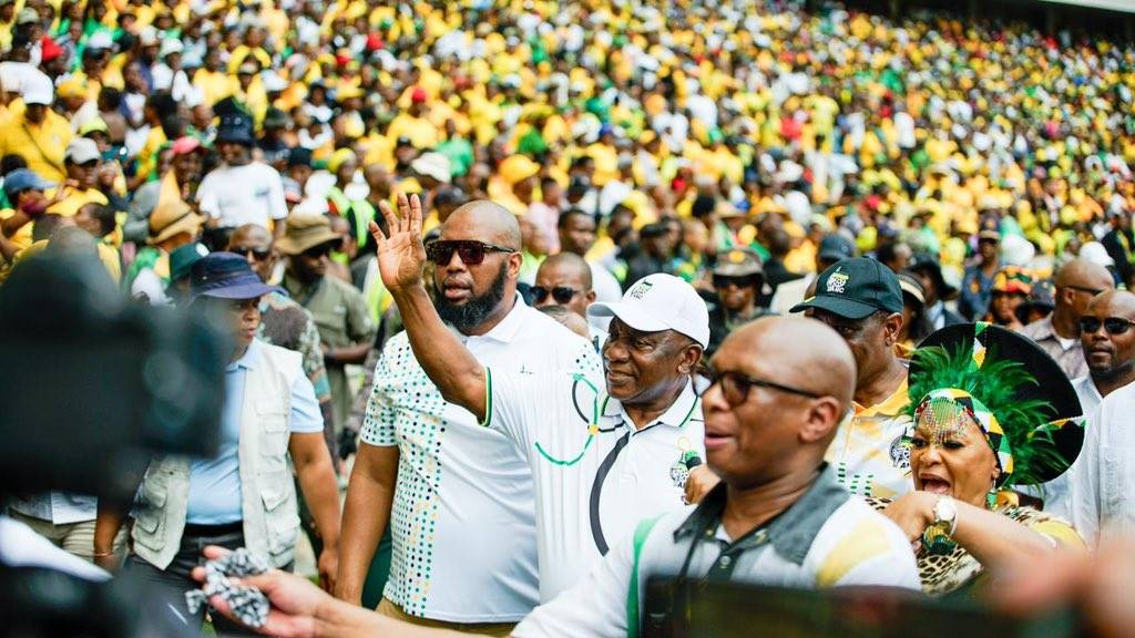 President Cyril Ramaphosa made promises for a better South Africa during the ANC manifesto launch. Photo from X/@MYANC