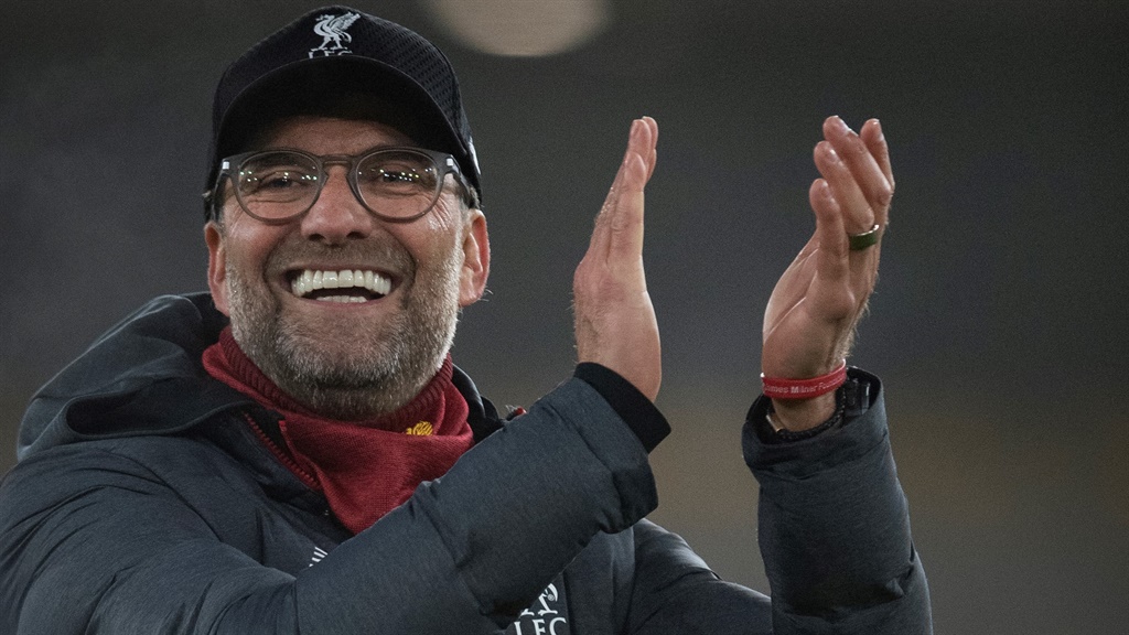 Liverpool manager Jurgen Klopp applauds the fans after the Premier League match between Wolverhampton Wanderers and Liverpool FC at Molineux on January 23. Picture:  Visionhaus
