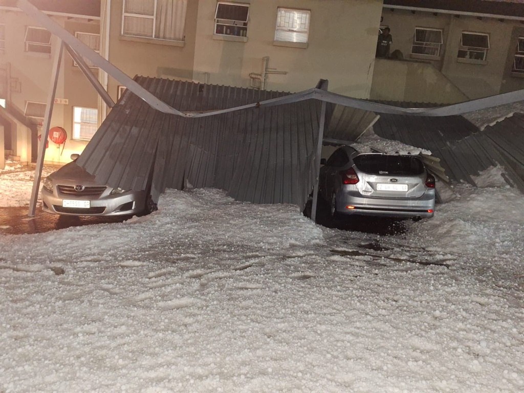 A hail storm damaged cars, homes, and other infrastructure in Johannesburg this week.