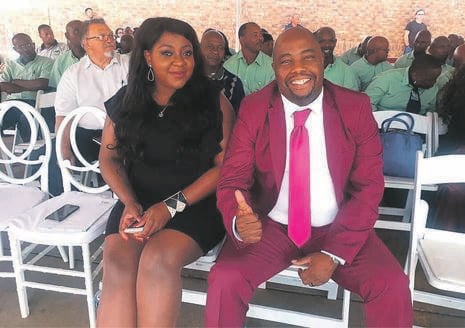 Former Tshwane MMC for roads and infrastructure Sheila Senkubuge and Tshwane Mayor Stevens Mokgalapa. Picture: Supplied/ Twitter
