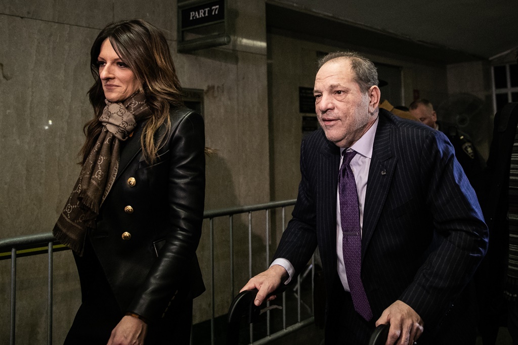 NEW YORK, NY - FEBRUARY 19: Harvey Weinstein leave