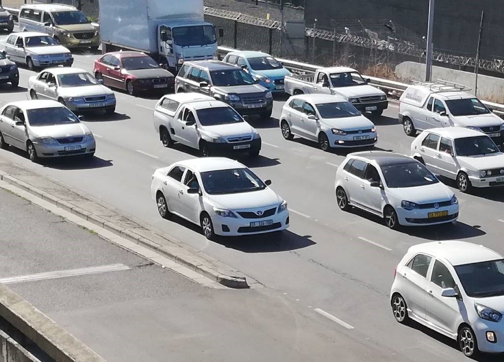 Traffic in Cape Town.