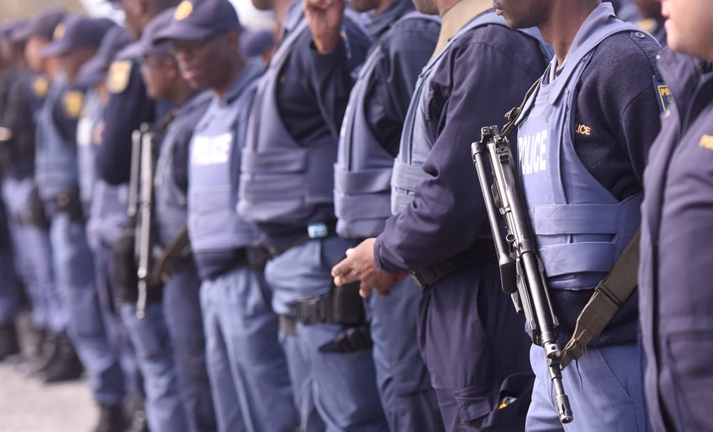 South African Police Service. (Photo by Gallo Images/Brenton Geach)