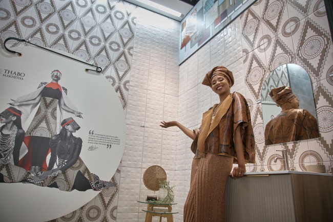 Designer Thabo Makhetha-Kwinana has collaborated with tile company CTM for an exclusive collection.