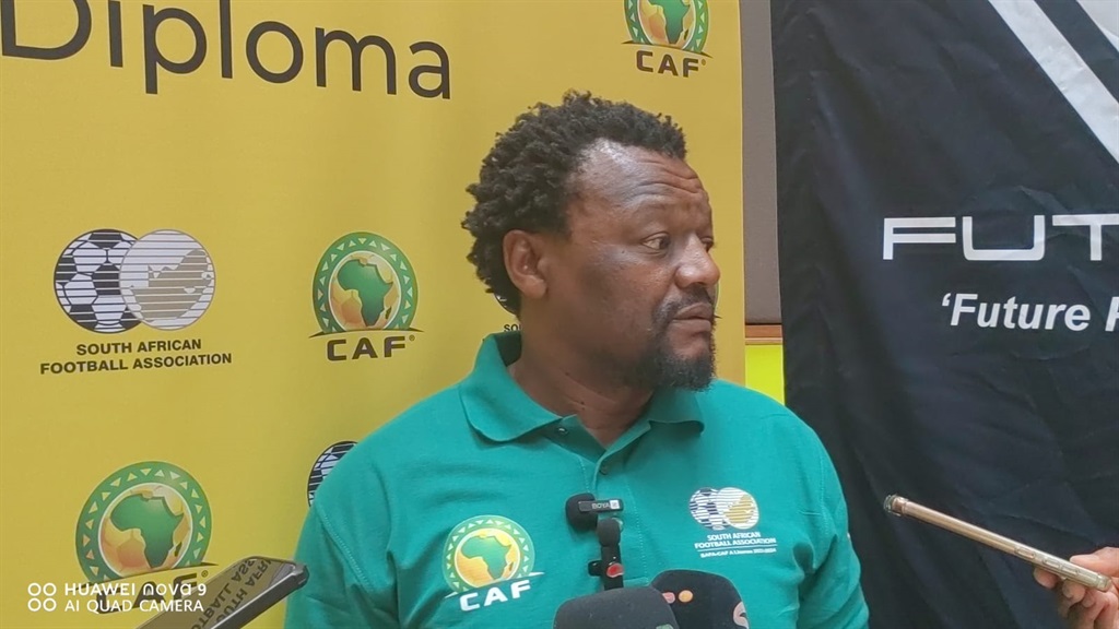Former Kaizer Chiefs midfielder Jabulani Mendu during day three of the CAF A licence coaching course organised by the SA Football Association on Wednesday, 15 November 2023. 