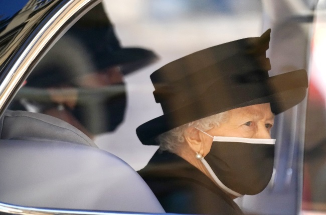 Queen Elizabeth II attends her husband Prince Phillip's funeral. (PHOTO: GETTY IMAGES)