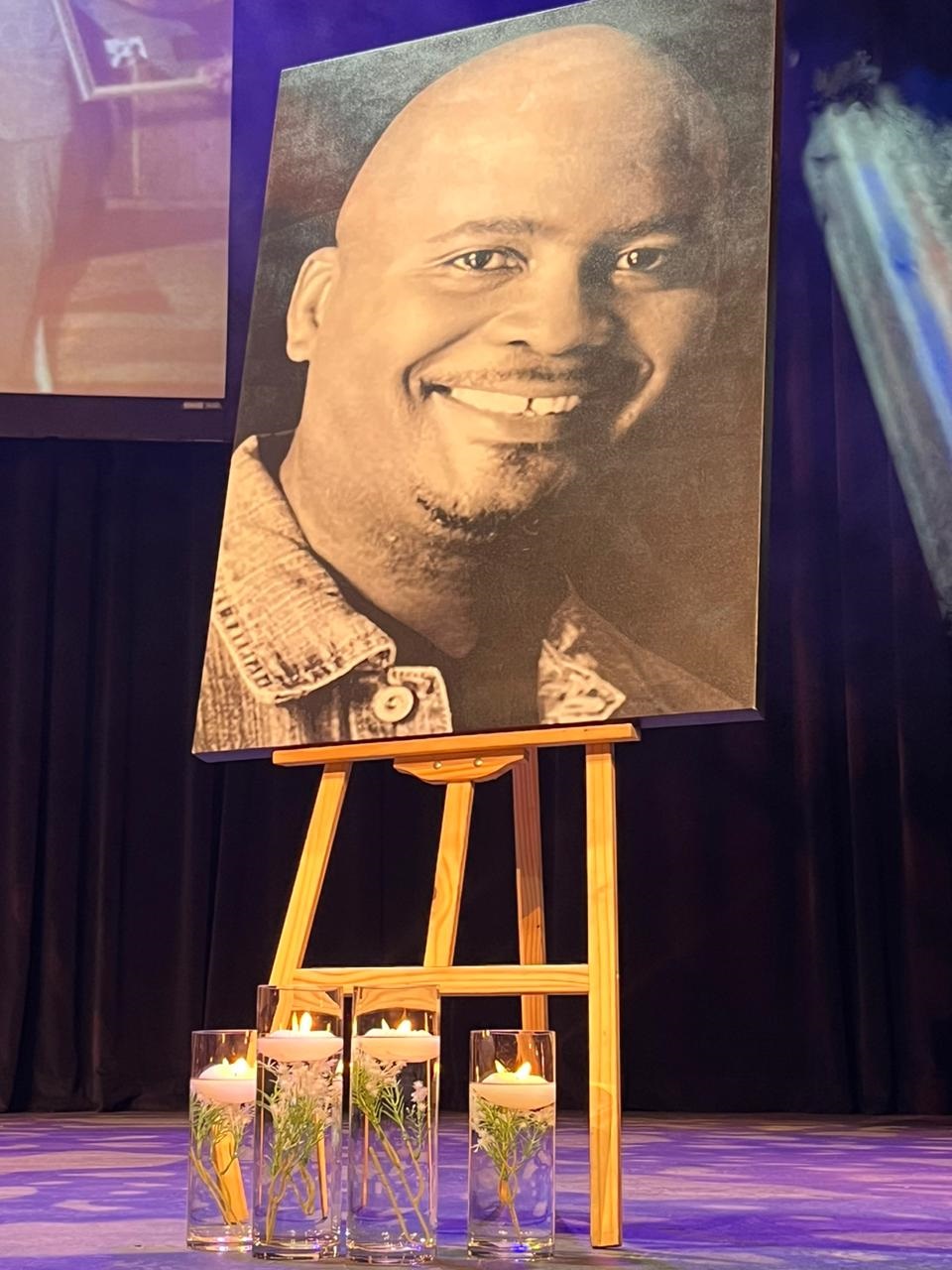 Singer Marc Rantseli's memorial service was held at Soweto Theatre on Wednesday, 15 November. Photo by Phuti Mathobela
