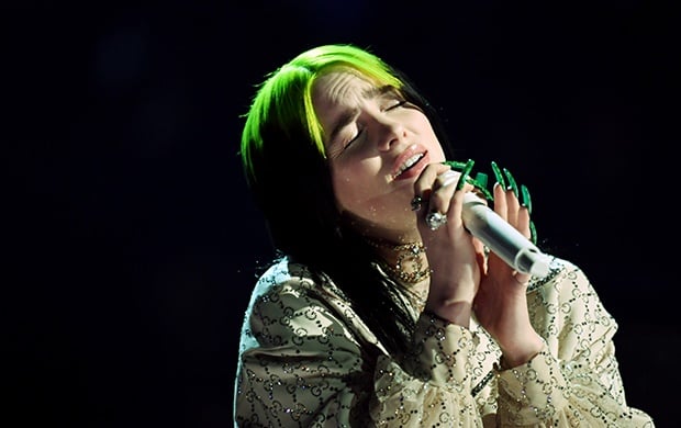Billie Eilish performs onstage during the 62nd Annual GRAMMY Awards.