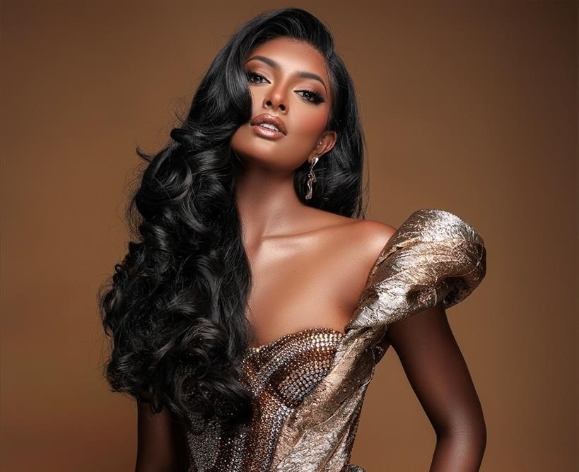 Miss Universe South Africa's Bryoni Govender reveals new gown.