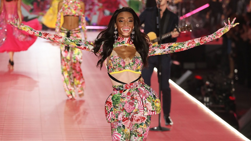 Winnie Harlow walks the runway during the 2018 Victorias Secret Fashion Show at Pier 94 on November 8, 2018 in New York City.  (Photo by Taylor Hill/FilmMagic),
