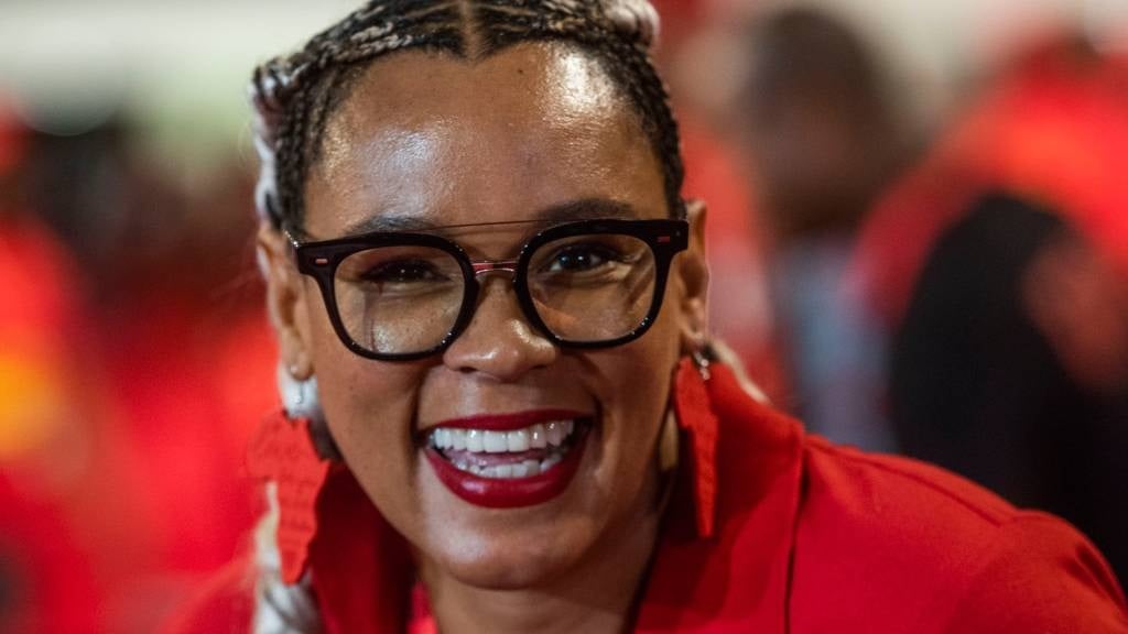 Leigh-Ann Mathys is seen at the EFF's second elective conference.