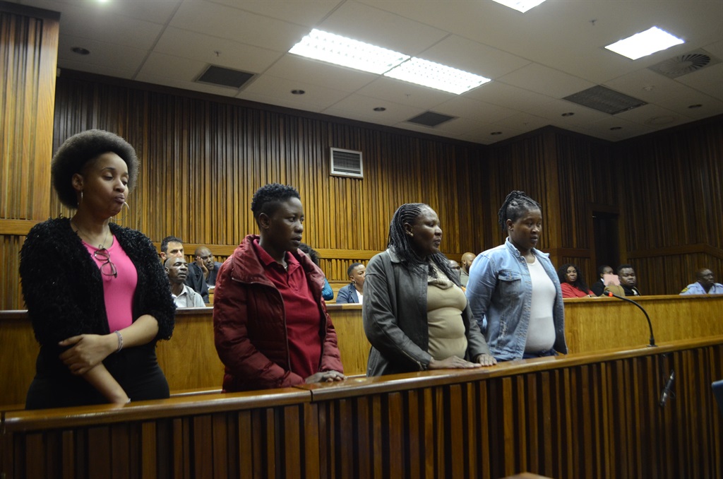 Tsegofatso  Moremane, Margaret Koaile, Portia Mmola, and Gontse Tlhoele will be sentenced on 30 November. Photo  by Happy Mnguni