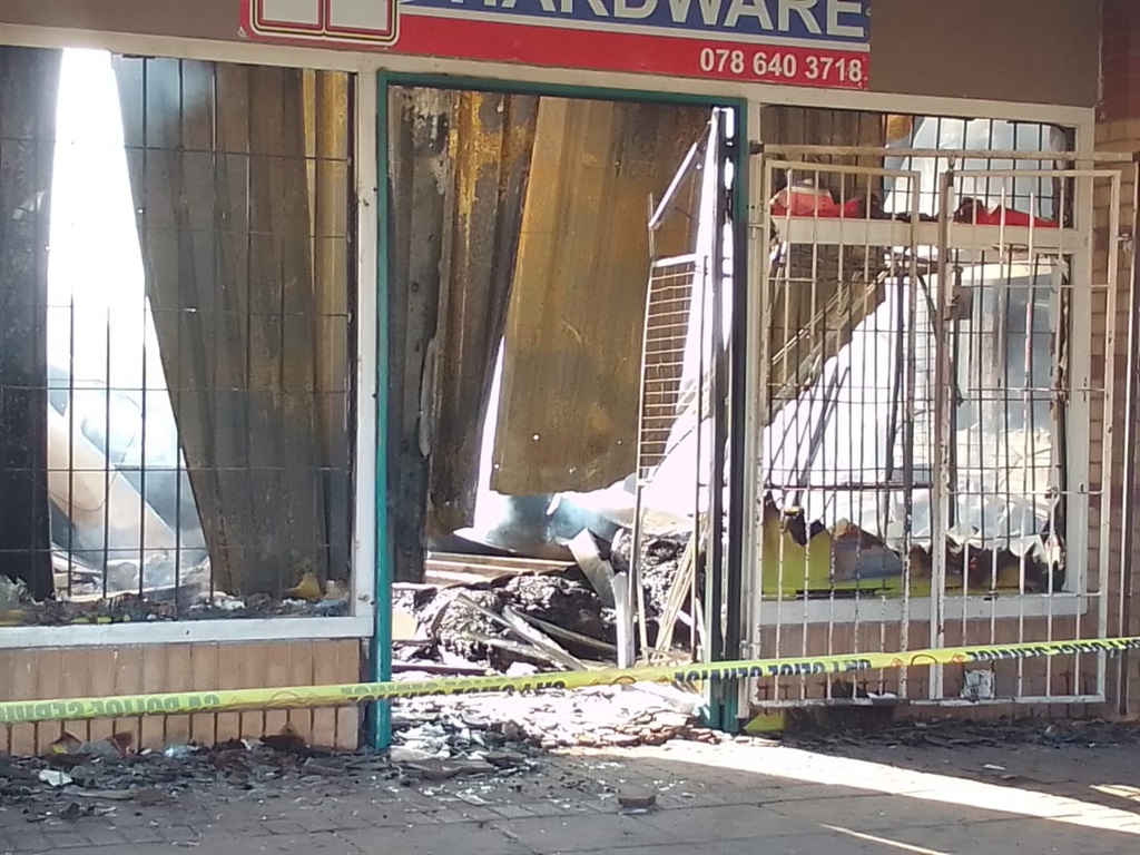 IP Hardware was one of three stores that caught fire at the Boxer Shopping Complex in Komani.