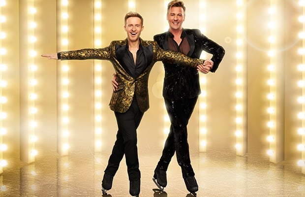 Ian 'H' Watkins and Matt Evers in 'Dancing on Ice.' (Photo supplied: Jag Communcations/ITV Choice)
