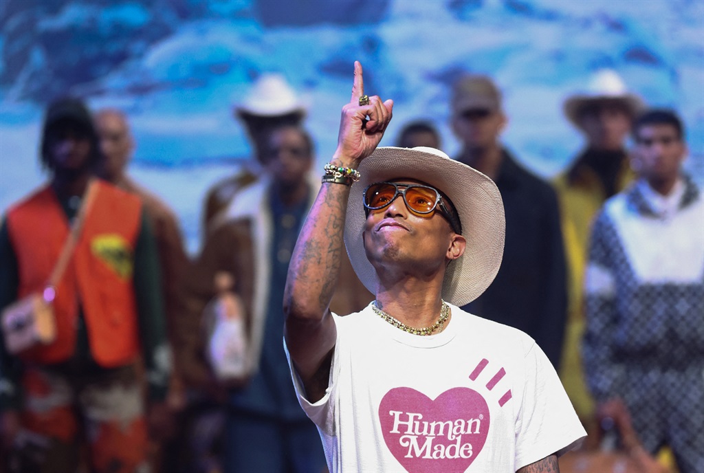 Designer Pharrell Williams appears at the end of h