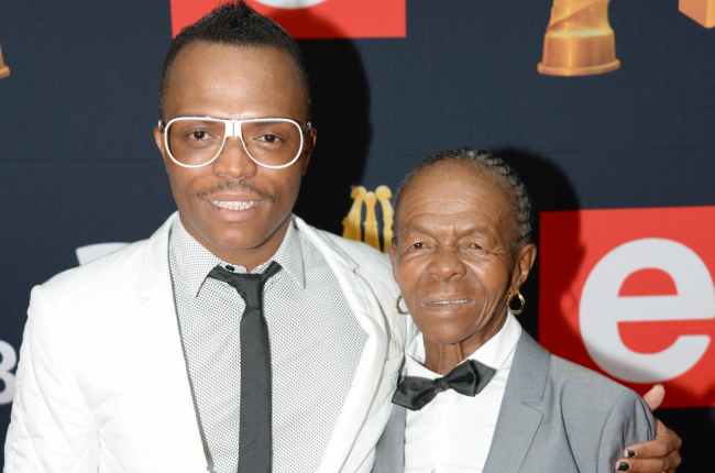 Media personality Somizi and his late mother Mary Twala.