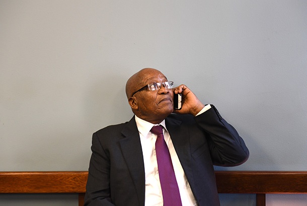 Former president Jacob Zuma at the Johannesburg Commercial Crimes Court. (Gallo Images, Felix Dlangamandla, file)