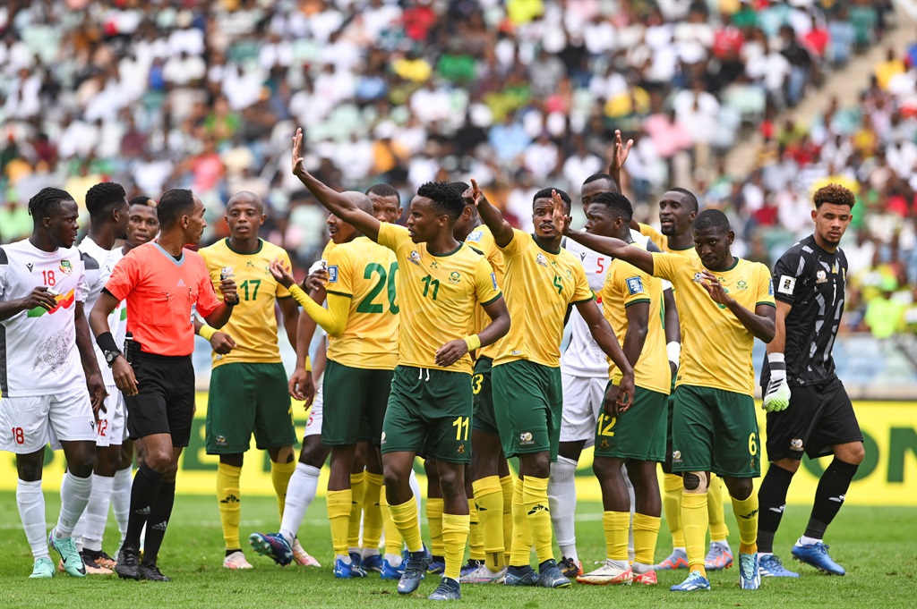 South Africa during the 2026 FIFA World Cup qualifier - Group C - match against Benin at Moses Mabhida Stadium 18 November.