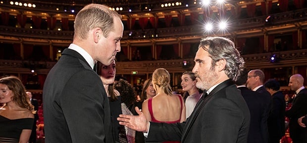 Prince William and Joaquin Phoenix (Photo: Getty Images)