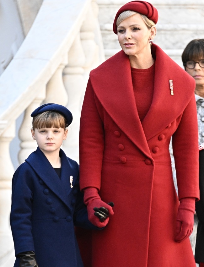 SEE THE PICS: Princess Charlene makes a dazzling fashion statement on ...