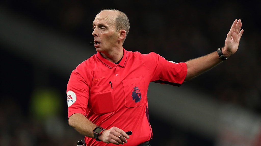 Match referee Mike Dean during the Premier League match between Tottenham Hotspur and Manchester City on February 2. Picture: James Williamson - AMA/Getty Images