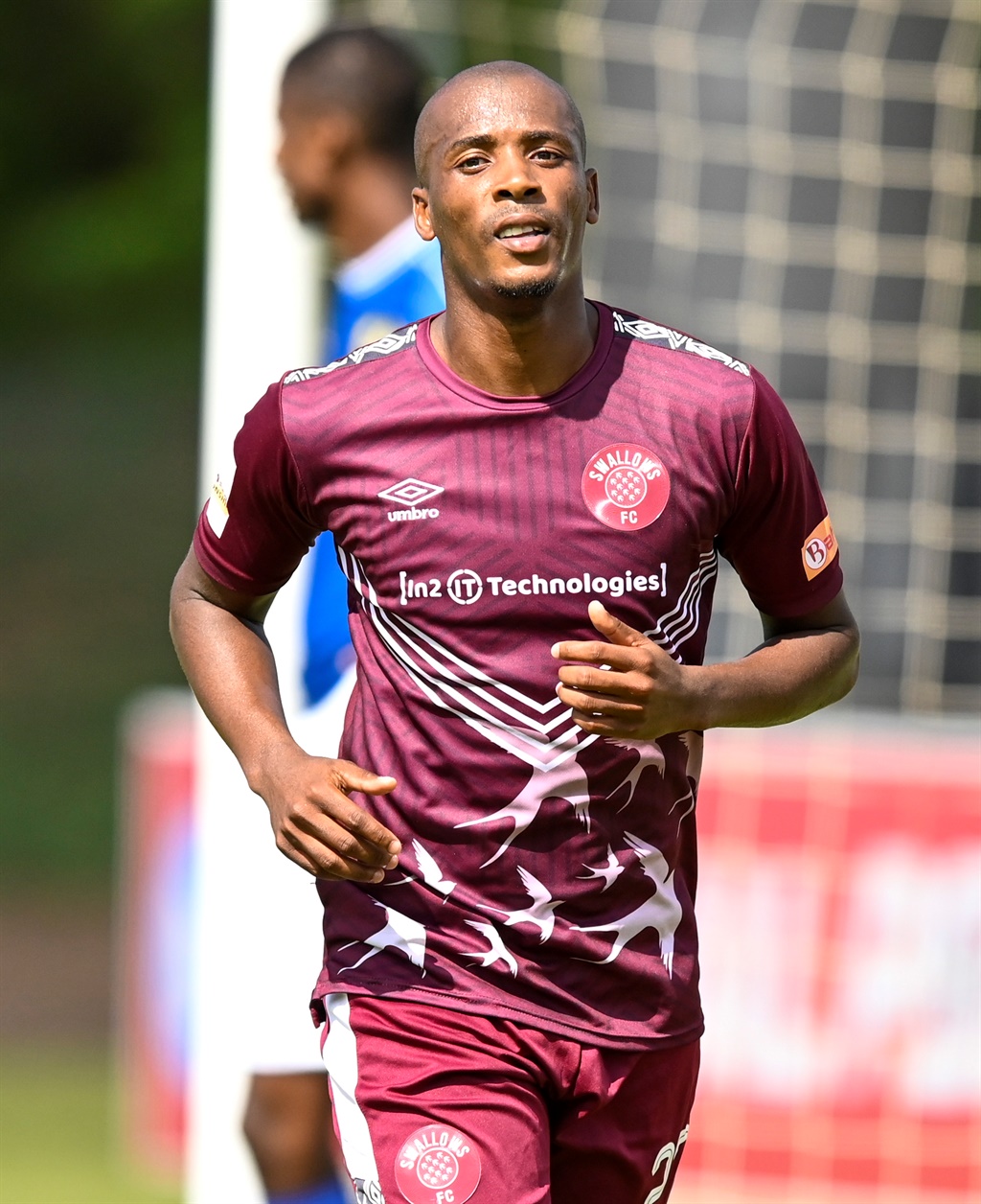 Phumelele Bhengu of Swallows FC scores for his team during the GladAfrica Championship 2019/20 game between Royal Eagles and Swallows FC and Harry Gwala Stadium in Pietermaritzburg on 1 March 2020 © Gerhard Duraan/BackpagePix