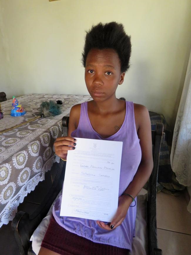 Pregnant Karabo Motaung had to apply for a protection order. Photo by Muntu Nkosi