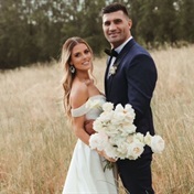 Bok Damian de Allende gets special message from his Italian bride on their wedding day