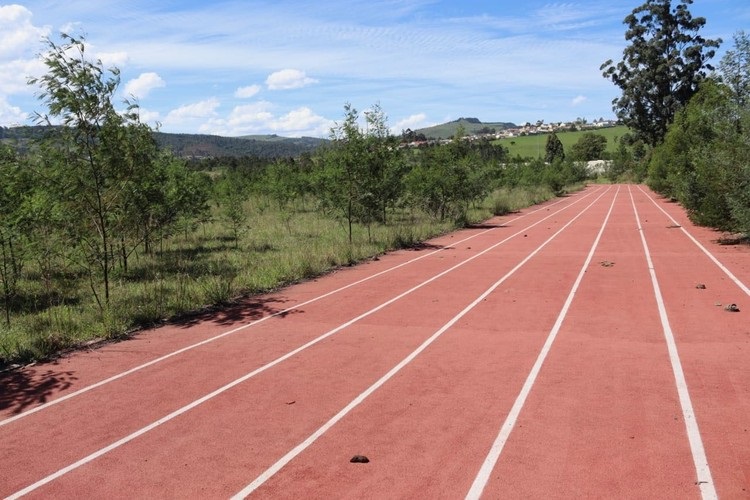 The running track is one of the only things at the