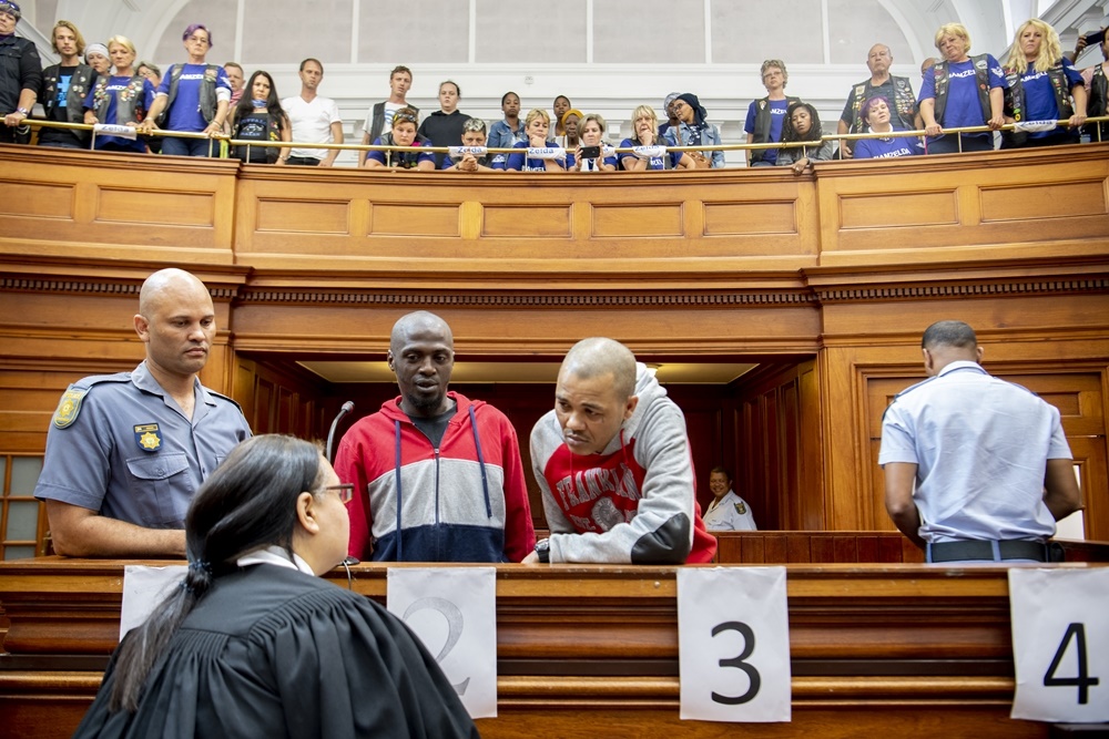 Lucian Ackerman and Michael Peterson appears at the Western Cape High Court on February 05, 2020 in Cape Town. 