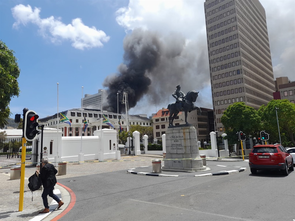 Parliament suspended some staff members in connection with the burning of the National Assembly. Photo by Misheck Makora  