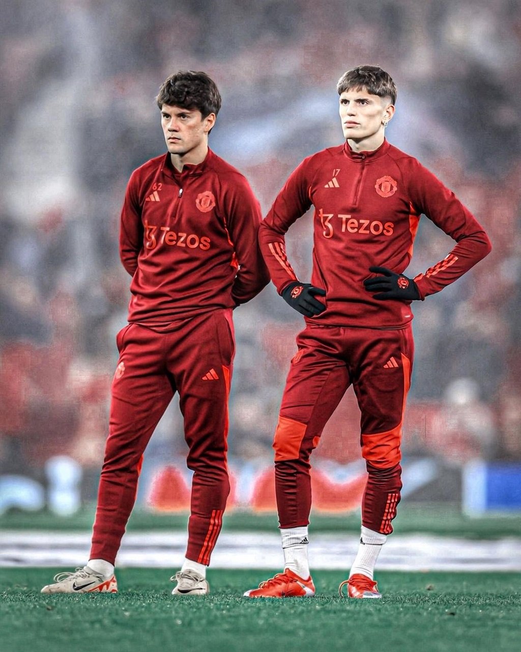 Manchester United youngsters Facundo Pellistri and Alejandro Garnacho. 