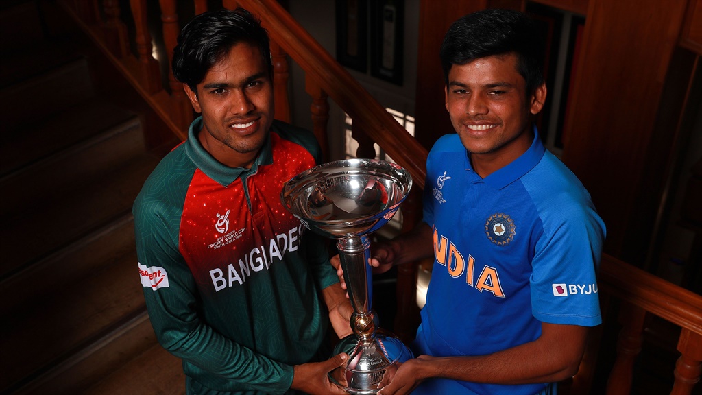 Bangladesh and India will face-off today in the final of the 2020 U-19 Cricket World Cup. Picture: ICC/Getty Images