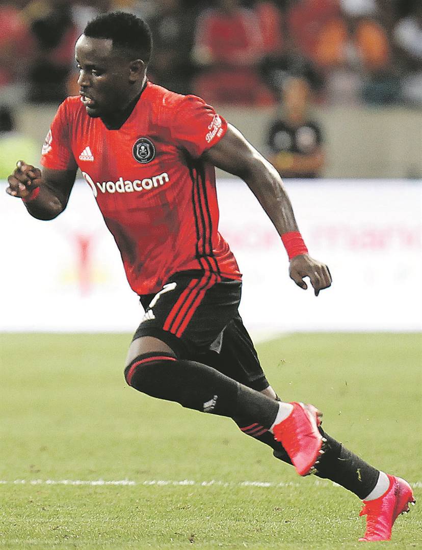 Sharpshooter Gabadinho Mhango’s goals have revived Orlando Pirates’ hopes in the league title race  PHOTO: Michael Sheehan / Gallo Images
