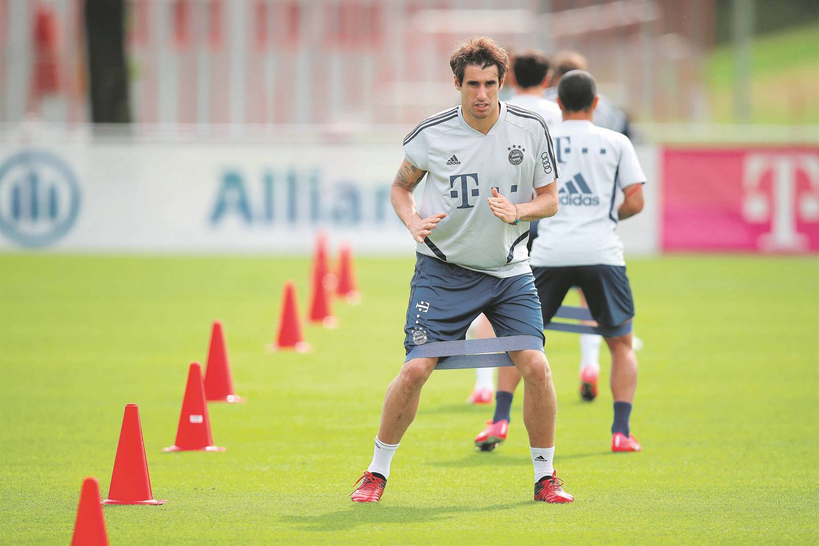Javi Martínez and his FC Bayern Munich team-mates are back in training at their Säbener Strasse training ground. Picture: M. Donato / FC Bayern / Getty Images