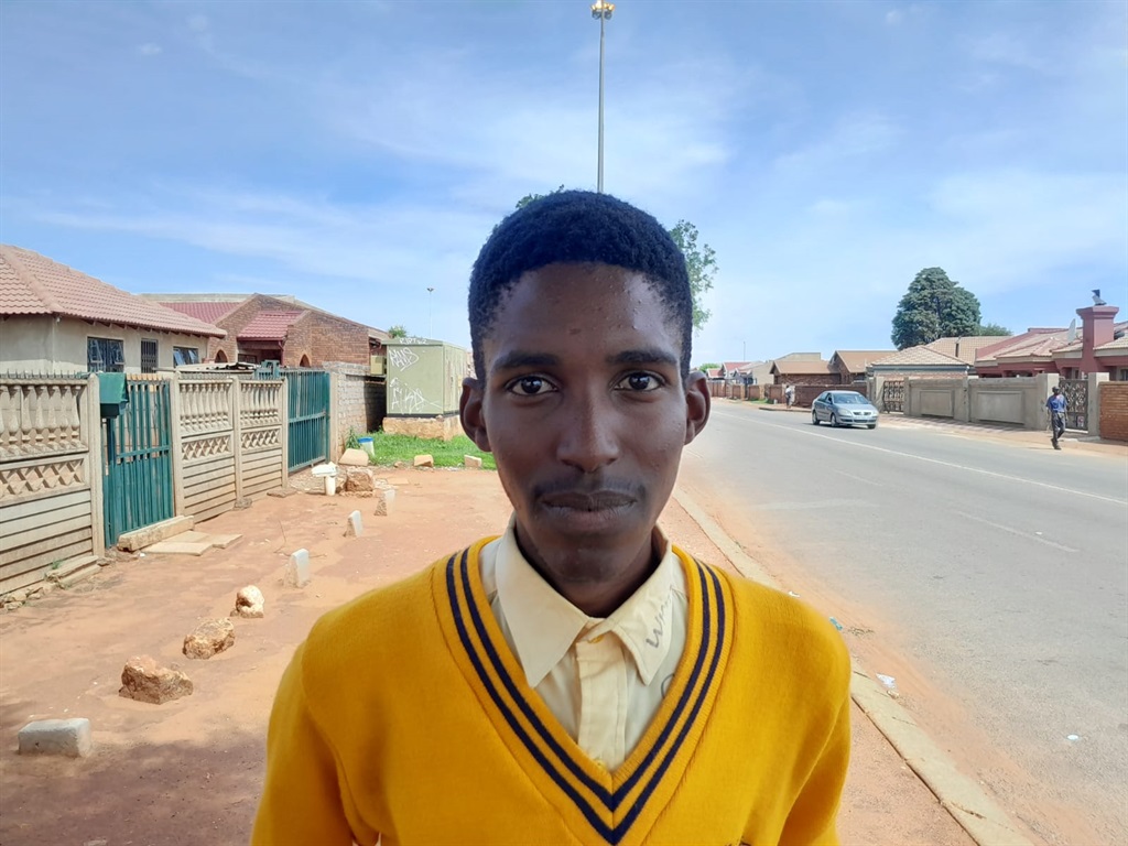 Kgothatso Msibi, who said Sotho home language paper Sesotho was easy. Photo by Happy Mnguni
