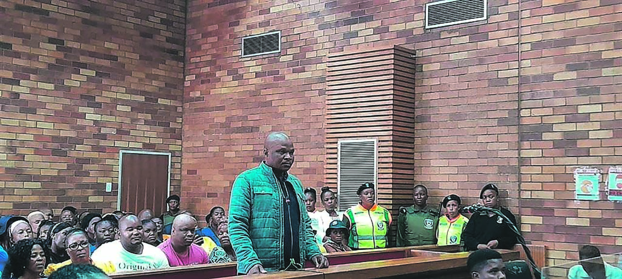 Boinehelo Lefefa, an employee of Sibanye-Stillwater in Westonaria, Gauteng, made a brief court appearance. Photo by Zandile Khumalo