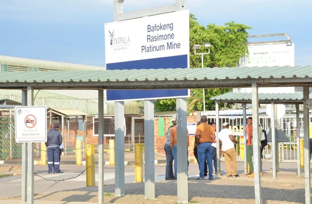  NUM has called on the management of Impala Platinum's Bafokeng Rasimone Mine not to fire miners. Photo by Rapula Mancai