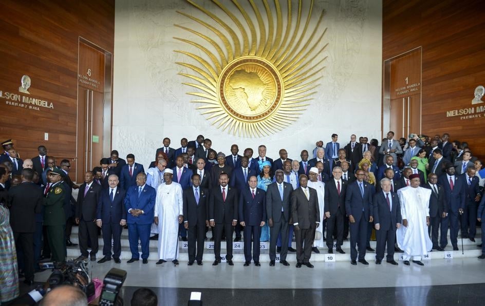 African leaders pose for a group photograph at the opening session of the 33rd AfricanUnion (AU) Summit at the AU headquarters in Addis Ababa, Ethiopia. Picture: AP Photo