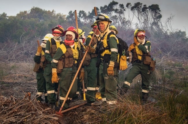 The 10-women firefighting crew came together two years ago to try to address the under-representation of women in this sector. (Photo: SUPPLIED/CHARL STEENKAMP)