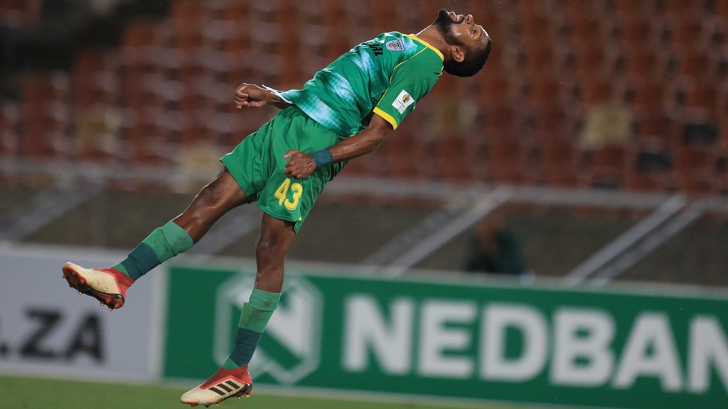 Lawrence Ntswane of Baroka FC during the Nedbank Cup last 32 match against Polokwane City on February 11 2020. Picture: Philip Maeta/Gallo Images