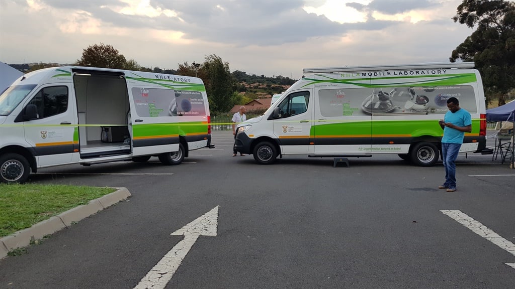 New mobile testing units on display at the NHLS in Sandringham on Wednesday, 1 April 2020. (Kyle Cowan, News24)