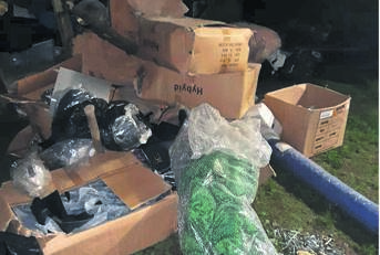 The stolen goods seized by police in Umlazi and Lamontville.